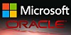 Oracle and Microsoft logos together