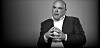 Black and white image of Mike Lynch