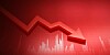 Falling red graph