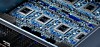 Close up of an Intel Habana Gaudi server