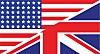 Combined US and UK flags