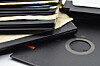 A pile of 5.25inch floppy disks