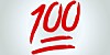 100 point emoji