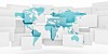 Blocky world map