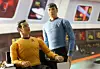 spock and shatner on enterprise bridge, toy figurines
