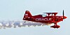 Oracle-branded plane producing cloud
