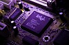 Close up of an old Intel chip