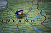 A map showing a pin in Kajaani, Finland