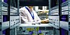 The view from inside a data centre rack