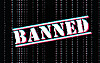 The word banned against some binary digits