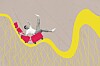 Illustration of someone riding a rollercoaster