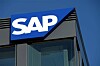 Close up of the SAP logo