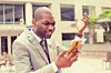 man annoyed phone