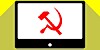 Hammer and sickle on screen