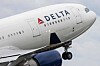 Close up of a Delta Air Lines plane