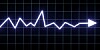Graph with steady values some fluctuations