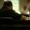 Fat security guard