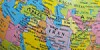 Map of central asia and middle east
