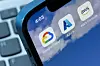 Icons representing Google Cloud, Azure, AWS on a phone