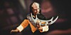 Star Trek Next Generation Klingon Lieutenant Worf with a bat'leth weapon - Mego Corp Action figure