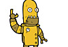 Gold robot photo via Shutterstock