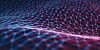 An abstract picture of a blue-purple mesh