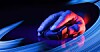 Someone's hand on a gaming mouse