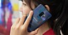 Someone using their Samsung phone