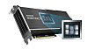 A rendering of an AMD Instinct MI100 GPU integrated with Samsung's processing-in-memory chip.