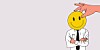 Smiley face - going on or being taken off?