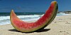 Watermelon on the beach