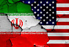 Flags of US and Iran
