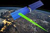 Laser communicates with satellite
