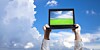Laptop PC in the cloud
