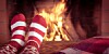 Socks in front of the fire