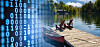 Illustration of a data lake with numbers superimposed over a lake