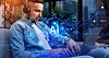 Someone using an AI-powered PC