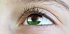 Indian flag on eye