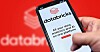 Databricks logos on a phone and on a background