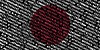 Japanese flag over code
