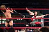 Kevin Steen hitting Adam Cole with a superkick at the Ring of Honor tapings held at the Ted Reeve Arena in Toronto. Pic by Tabercil, licensed under CC 3.0