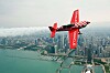 Oracle-branded airplane flying through the skies