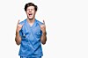 The scrubs and stethoscope? They're from Accounts' Halloween party. You reckon this life support machine needs turning off and on again, Simon?