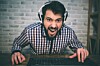 Guy pwning scrubs in video game on PC