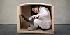 Stuck inside a box with a laptop