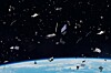 Space debris in Earth orbit