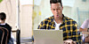 young man either messing up or witnessing someone else doing so