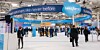 A large Salesforce booth at a CeBIT conference