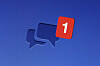 Close up of a Facebook message notification