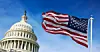 American flag US capitol